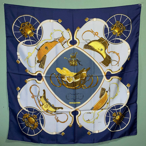 Hermes Springs 100% Silk Scarf by Philippe Ledoux 90cm × 90cm Square Carre - Picture 16 of 16